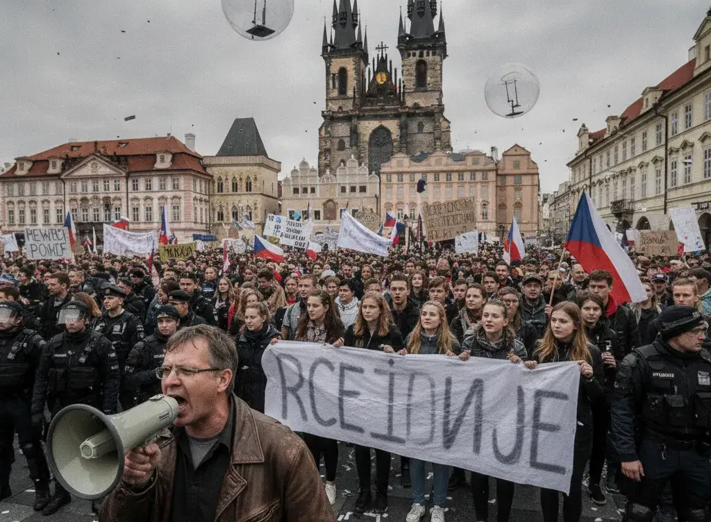 Battle for the Airwaves Erupts as Prague Residents Fight State Media Control